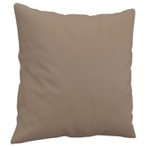 2-osobowa sofa z poduszkami, cappuccino, 140 cm, sztuczna skóra