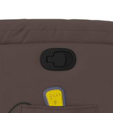 vidaXL Podnoszony fotel masujący, rozkładany, brązowy, ekoskóra