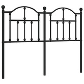 Metalowe wymienne wezgłowie, czarne, 120 cm