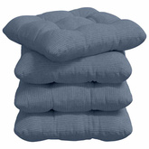 Poduszki na siedziska 4 pcs Niebieski 45 x 45 cm