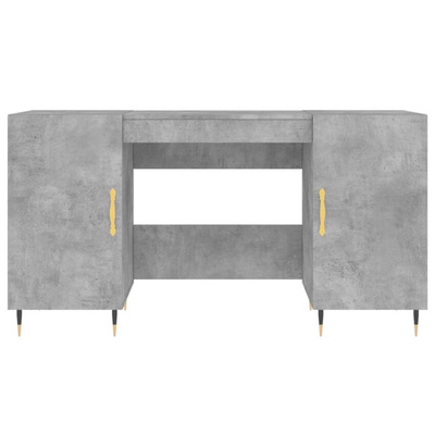vidaXL Biurko, szarość betonu, 140x50x75 cm, materiał drewnopochodny wariant 10