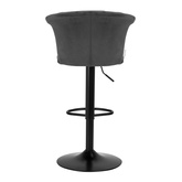 4Rico Hoker barowy QS-B801 aksamit szary 147830