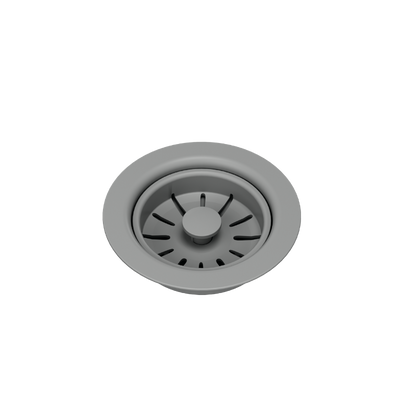 Odpływ zatyczkowy 3 1/2" z syfonem 1-komorowy Power Colour silver stone (GRANIT-pionowy), save space (12PB3-P2A-GR)