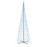 vidaXL Choinka stożkowa, 3000 niebieskich diod LED, 230x800 cm