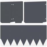 Krawężnik do trawnika 10 szt. 103 x 30 cm Stal antracytowy