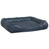 vidaXL Legowisko dla psa, ciemnoniebieskie, 80x68x23cm, sztuczna skóra
