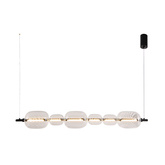 Lampa wisząca Playa szklana nad stół pozioma transparentna LED 17W 3000K