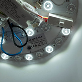 Plafon Klasyczny 24W CCT 50cm Drewniano-Czarny Abruzzo Piano