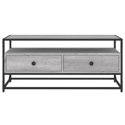 Szafka pod TV, szary dąb sonoma, 100x35x45 cm vidaXL