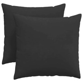 Poduszki na sofę 2 pcs Czarny 45 x 45 cm tkanina