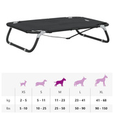 vidaXL Legowisko dla psa, antracytowe, tkanina Oxford i stal