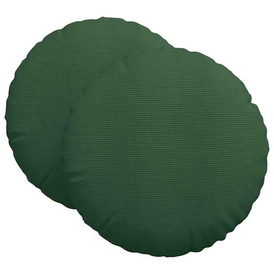 Poduszki na siedziska 2 pcs Ciemna zieleń ? 80 cm