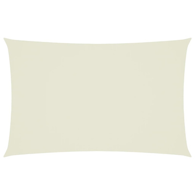 Prostokątny żagiel ogrodowy, tkanina Oxford, 2,5x5 m, kremowy