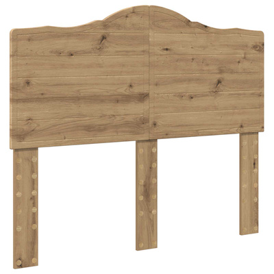 Ramka łóżka Dąb rzemieślniczy 120 x 190 cm Lite drewno sosnowe