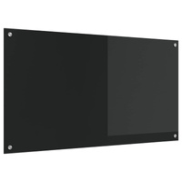 Panel kuchenny Czarny 110 x 60 cm szkło hartowane