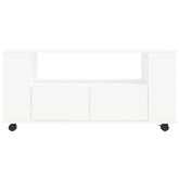 vidaXL Szafka pod TV, biała, 102x34,5x43 cm, materiał drewnopochodny