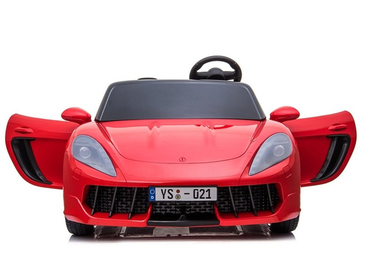 Auto na akumulator YSA021A Światła LED MP3 Czerwony Lakierowany