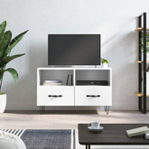 vidaXL Szafka pod TV, biała, 80x36x50 cm, materiał drewnopochodny wariant 5