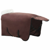 Koc dla Koni Ciemny brąz 115 cm Polarowy fleece