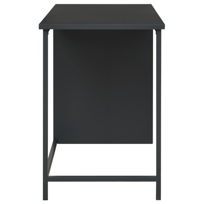 vidaXL Industrialne biurko z szufladami, antracyt, 105x52x75 cm, stal