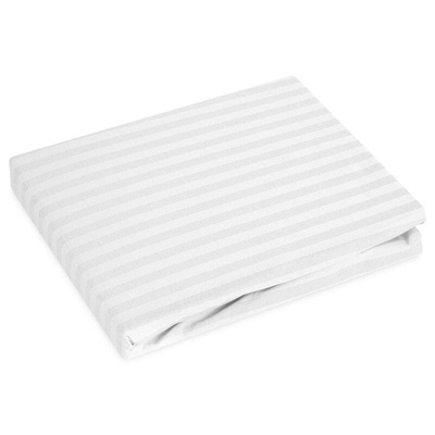 Prześcieradło Pasy białe 160x200