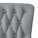 Fotel typu slipper Jasnoszary 56,5 x 70 x 110 cm tkanina