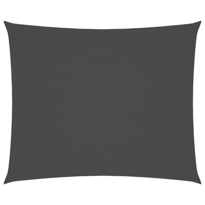 Prostokątny żagiel ogrodowy z tkaniny oxford, 4x6 m, antracyt