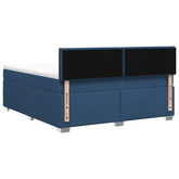 Łóżko Box Spring z materacem i LED niebieski 140 x 200 cm