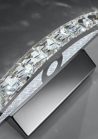 Kinkiet łazienkowy chrom z kryształami LED 8W Arande Candellux 20-32683