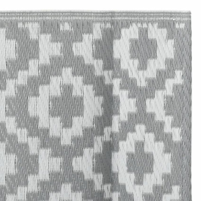 vidaXL Dywan zewnętrzny, szary, 80x250 cm, PP