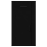 vidaXL Szafka pod biurko, czarna, 40x49x75 cm, materiał drewnopochodny
