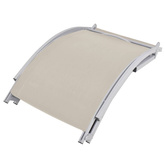 vidaXL Składane leżaki, 2 szt., kremowe, tkanina textilene