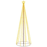 vidaXL Choinka stożkowa, 310 ciepłych białych LED, 100x300 cm