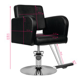 Hair System fotel fryzjerski HS92 czarny 126383