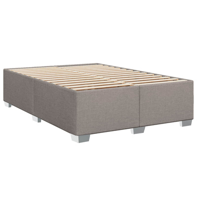 Łóżko Box Spring z materacem i LED Ciemnoszary 140 x 190 cm