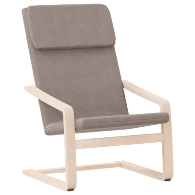 vidaXL Fotel wypoczynkowy, kolor taupe, obity tkaniną model standard