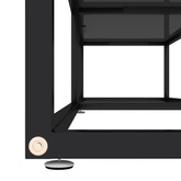 vidaXL Szafka pod TV, czarna, 160x40x40,5 cm, hartowane szkło