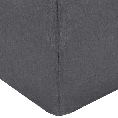 Poduszka na nogi Gładki Szary 63 x 52 x 19 cm Pianka PU