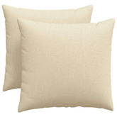 Poduszki na sofę 2 pcs Kremowy 50 x 50 cm tkanina