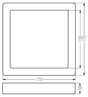 Oprawa stropowa LED 12W 4000K natynkowa biała kwadratowa SPN-07 Candellux 2263786