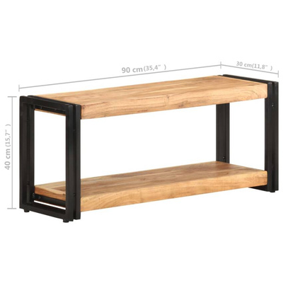 Szafka pod TV, 90x30x40 cm, lite drewno akacjowe vidaXL
