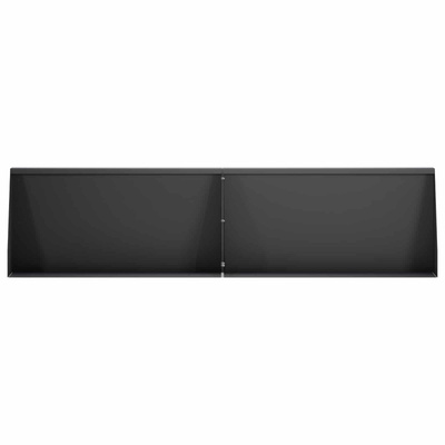 Mur oporowy 4 szt. 80 x 12 x 30 cm Stal Czarny