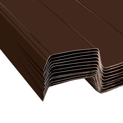 Panel dachowy 12 pcs Brązowy 129 x 45 cm Stal galwanizowana