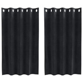 Zasłony zaciemniające 2 pcs Czarny 140 x 140 cm Aksamit