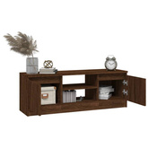 vidaXL Szafka pod TV, z drzwiczkami, brązowy dąb, 102x30x36 cm