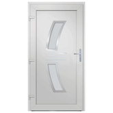 Drzwi wejściowe, białe, 108x208 cm, PVC vidaXL