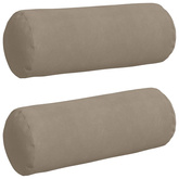 Poduszki Wałkowe 2 pcs Ciemnoszary ? 25 x 70 cm