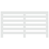 Osłona na grzejnik, biała, 149x20x82cm, materiał drewnopochodny