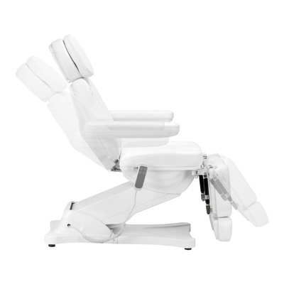 Elektryczny fotel kosmetyczny SILLON CLASSIC 2 silniki pedi biały 148288