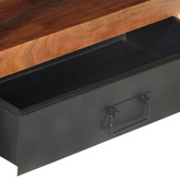 vidaXL Szafka pod TV 120x30x40 cm, lite drewno stylizowane na sheesham